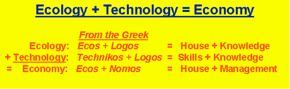 Ecology+Technology=Economy